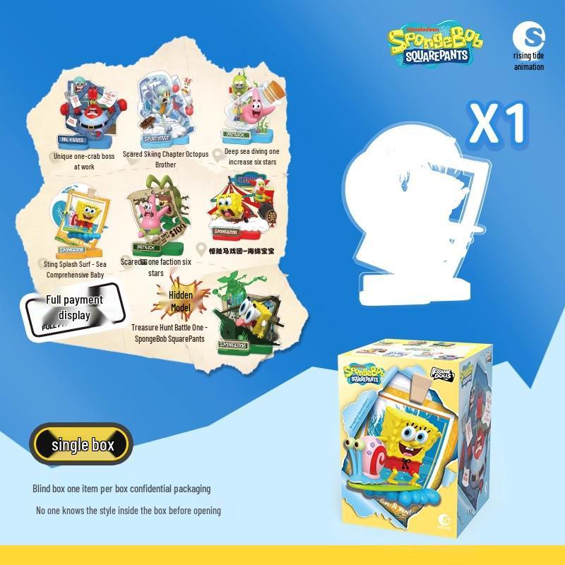 SpongeBob SquarePants Adventure Figures: Patrick, Squidward, Mr. Krabs Blind Box Ornaments