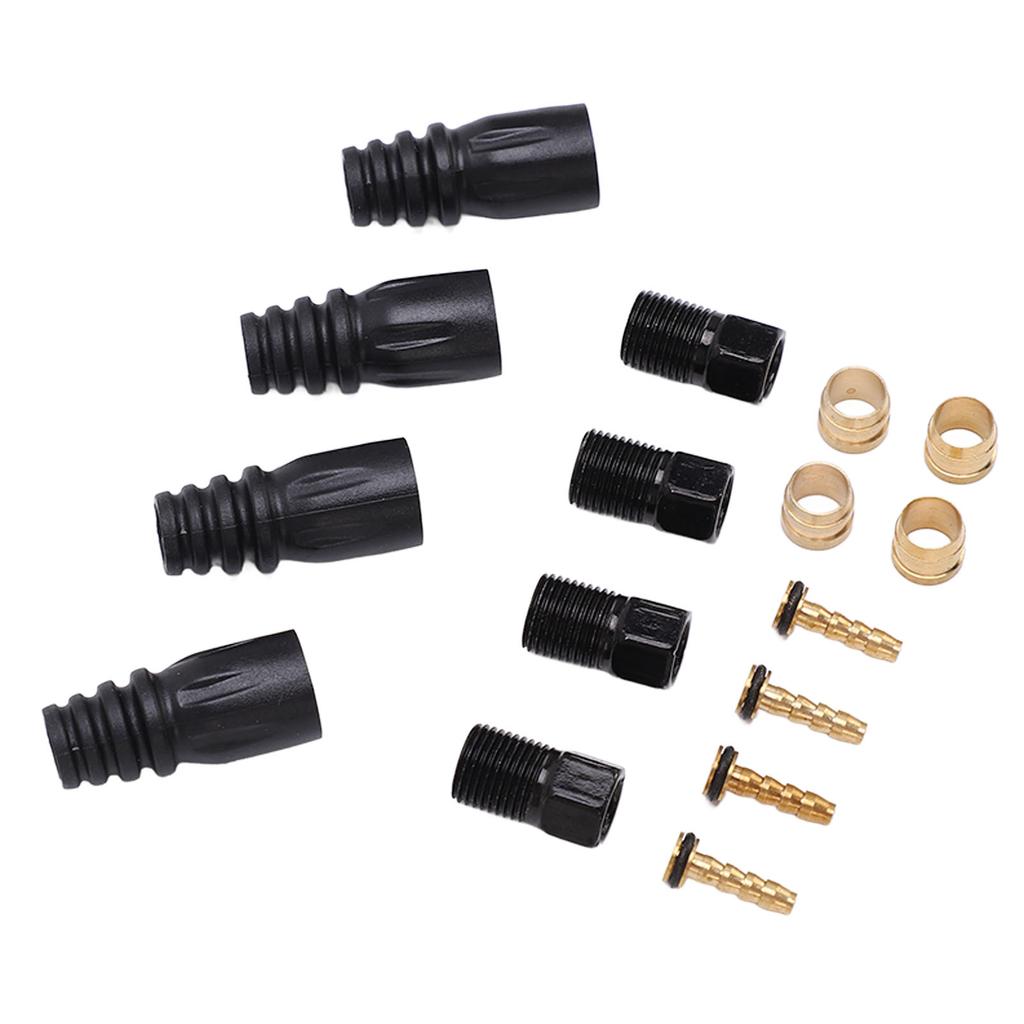 Disc Brake Cable Hose Set Rustproof High Hardness Brake Hose Olive Plastic Copper Portable for 5.4mm Hydraulic Brake Hose