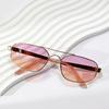 Metal Glasses Y2426 Double Beam Square Sunglasses Men'S Personality Trend Sunglasses Women Ins Xiaohongshu