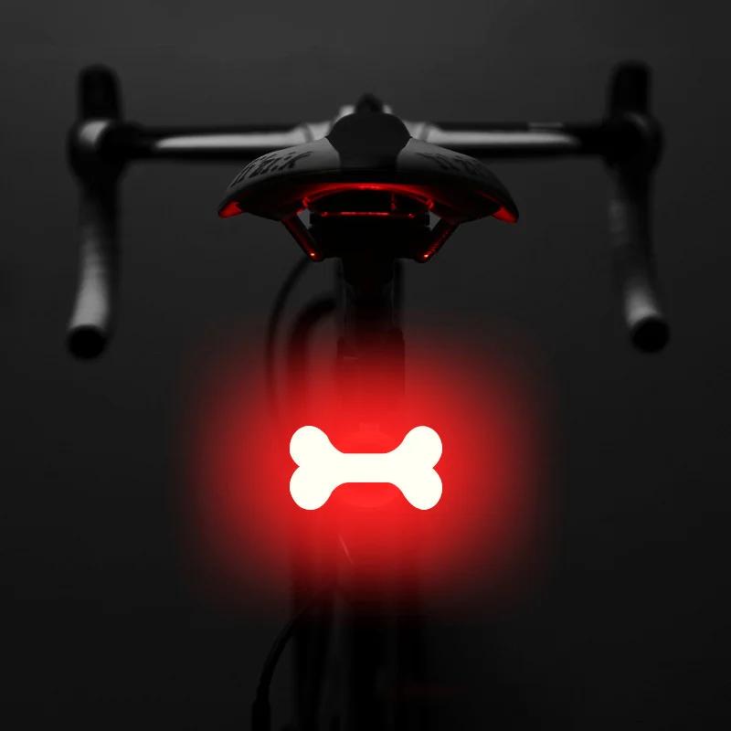 Bicycle Taillight Multi Lighting Modes USB Charge Led Bike Heart Shape Light Flash Tail Rear Lights for Road Mtb Bike Seatpost