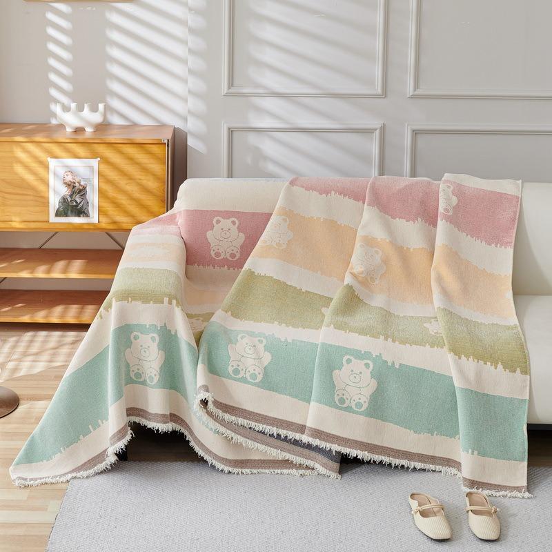 Sofa Cover Cloth Full Cover Four Seasons Universal Chenille Sofa Towel Cartoon Sofa Cushion Dustproof Sofa Cover Sofa Blanket
