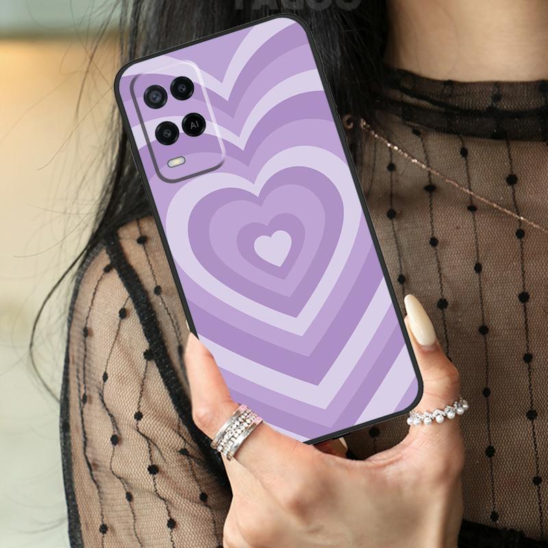 Sage Green Coffee Love Heart Latte Case For Oppo A78 A98 A18 A38 A58 A60 A80 A40 A96 A76 A16 A94 A74 A54 A15 A17 A57 A77 A5 Pro