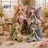 Vintage Garden Fairy Craft Patchwork DIY Kit, Flower Fairies Sewing Make 4 Kit Dolls, Beginner-Friendly Project for Home Decor Handmade Gift