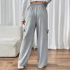 Women's Elastic High Waist Patchwork Straight-Leg Pants - 2025 New European & American Style