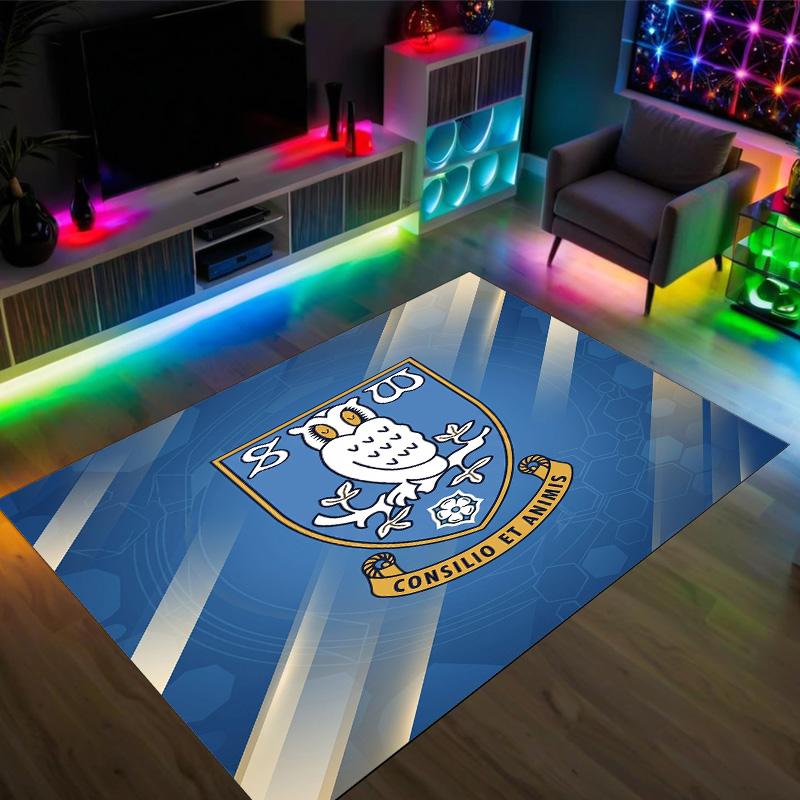 Design Sheffield Wednesday Tappeto in Velluto di Cristallo Accogliente Non?Tappeto Stampato Antiscivolo per Camera da Letto Soggiorno Ingresso
