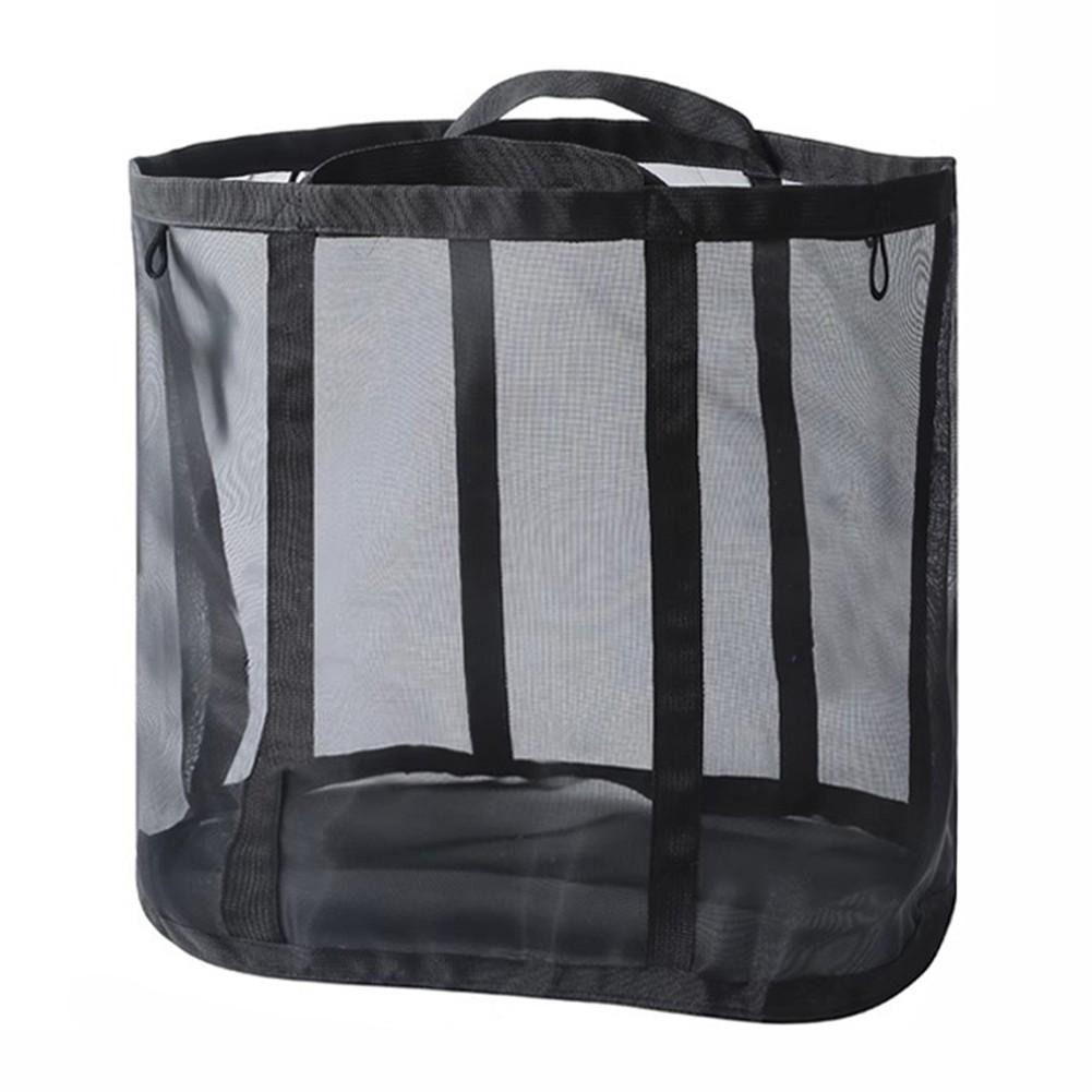 Hopfällbar tvättkorg Nätförvaringskorg Väggmonterad förvaring