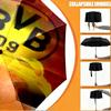 Borussia Dortmund Druckschirm Automatisches Öffnen/Schließen - Tragbares faltbares Design - Tägliche Nutzung für Reisen/Outdoor - Geschenk zum Geburtstag