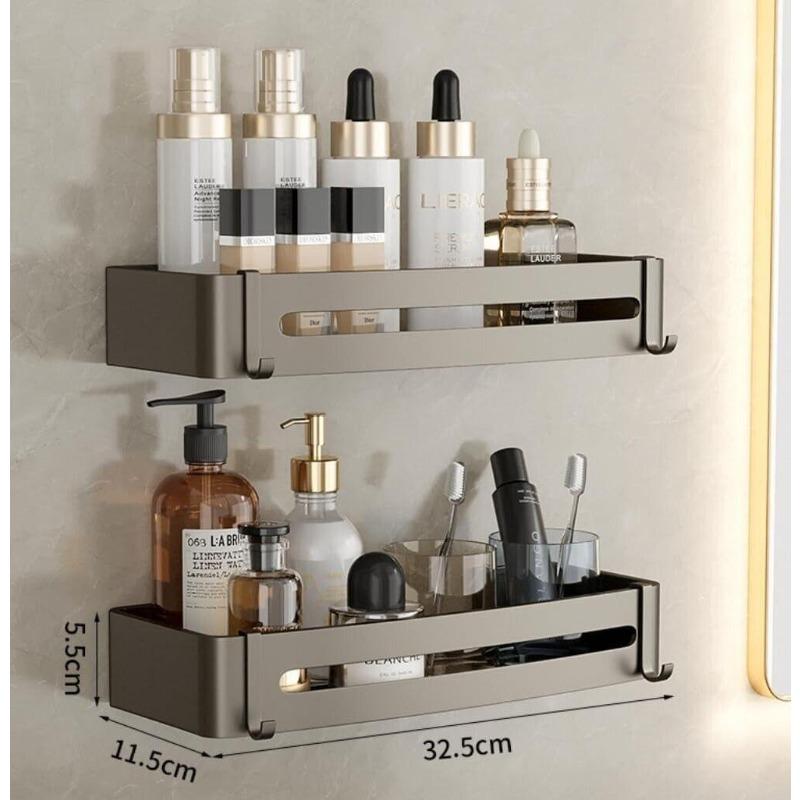 Bathroom Storage Holder Shelf Shower Organizer Rack Wall Mounted Storage Rack US