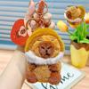 Capybara Chestnut Soft Plush Keychain Cute Cartoon Character For Stylish Keys