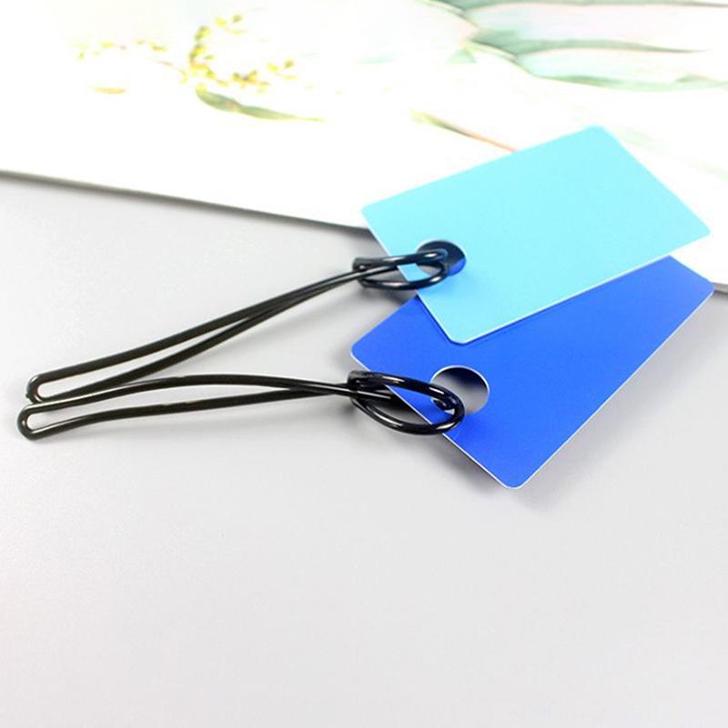 50Pcs Travel Tags Plastic Bag Loops Colorful Luggage Id Label Strap Holder Lanyard Portable Travel Accessories