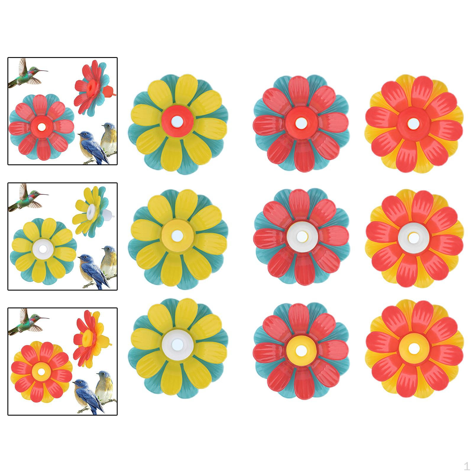 

9 шт., кормушки для колибри, сменные цветы, детали кормушки для птиц, декоративные украшения «сделай сам»