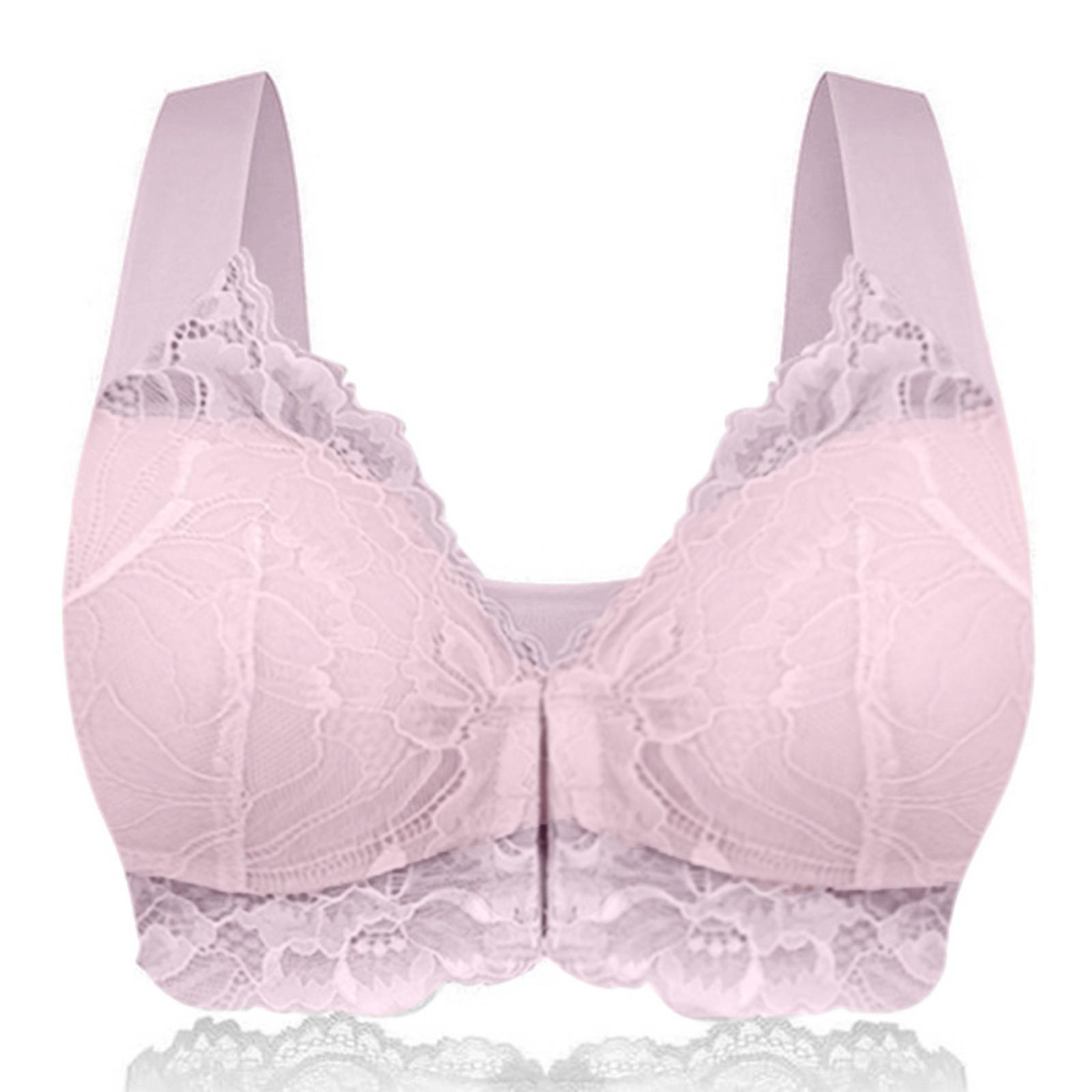 Женский спортивный бюстгальтер с застежкой спереди, очень эластичный, дышащий, с кружевной отделкой 90C кофейный