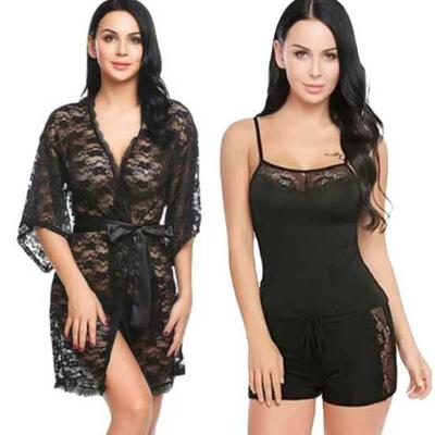 Ladysta Lingerie Robe Nachtwäsche & Babydoll Grün Badeanzug Mit Kurzer Nachtwäsche Einheitsgröße (S M L.)