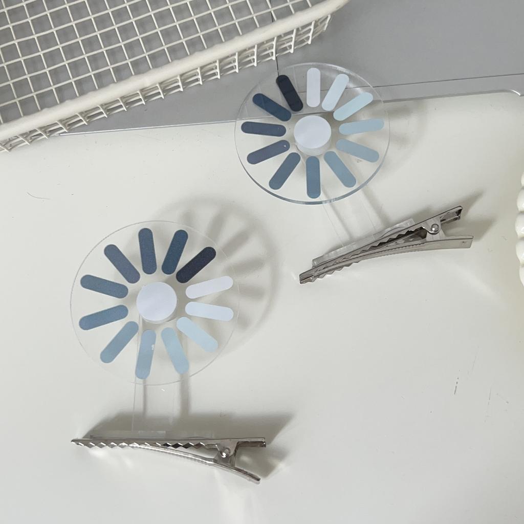 Funny Creative Downtime Hair Clip Headband Brain Loading Hair Accessories Creative Hair Dryer Rotating Duckbill Clip Headwear