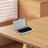No-brand item blue stainless PU material slim minimalist design business card holder can also be used as credit case sufficient capacity durable use