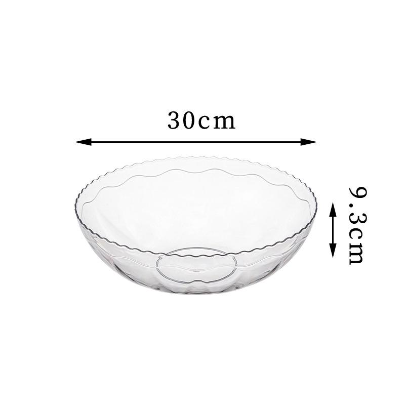 2025 Light Luxury Plastic Fruit Bowl for Living Room Coffee Table