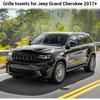 JeCar Grille erts ABS Grill Cover Trim Kit for 2017-Jeep Grand Cherokee WK2, Black