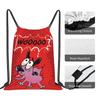Custom Cowardlyes Dogs Anime Drawstring Bag for Training Yoga Backpacks Men Women Slapstick Sports Gym Sackpack