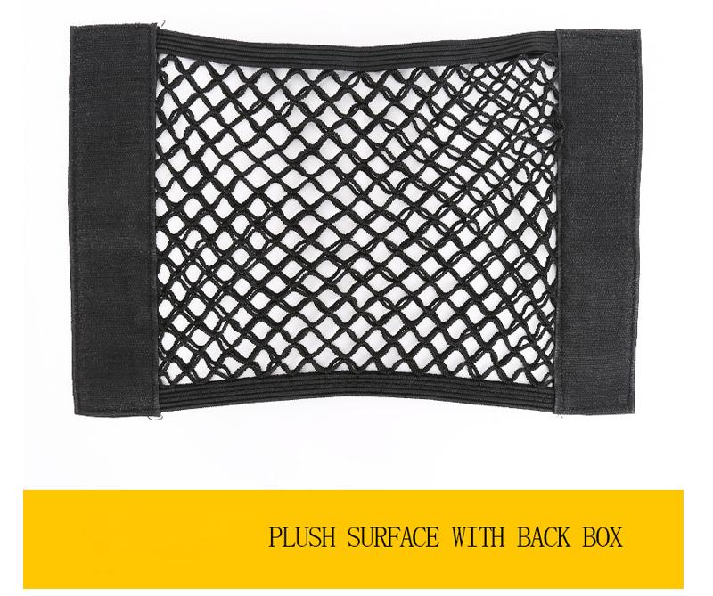 Organizzatore a Rete per Bagagliaio Auto Rete Portaoggetti Borsa da Schienale Sedile Universale SUV Bagagliaio Corda Tasche Nastro Magico Auto Rete Estintore