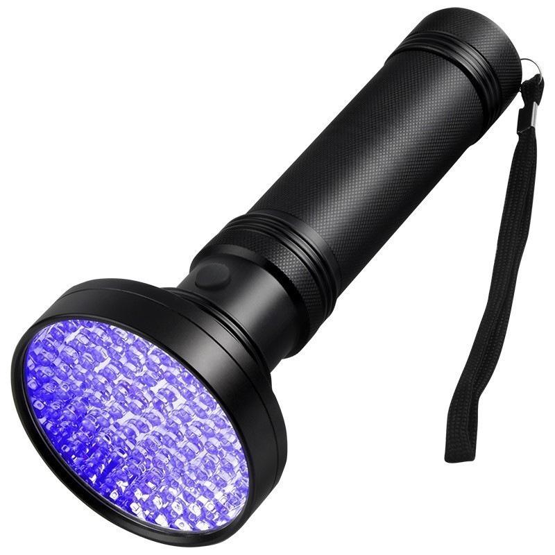 Zhongxin UV5 Handheld 100 LED Ultraviolet Scorpion Flashlight with Battery