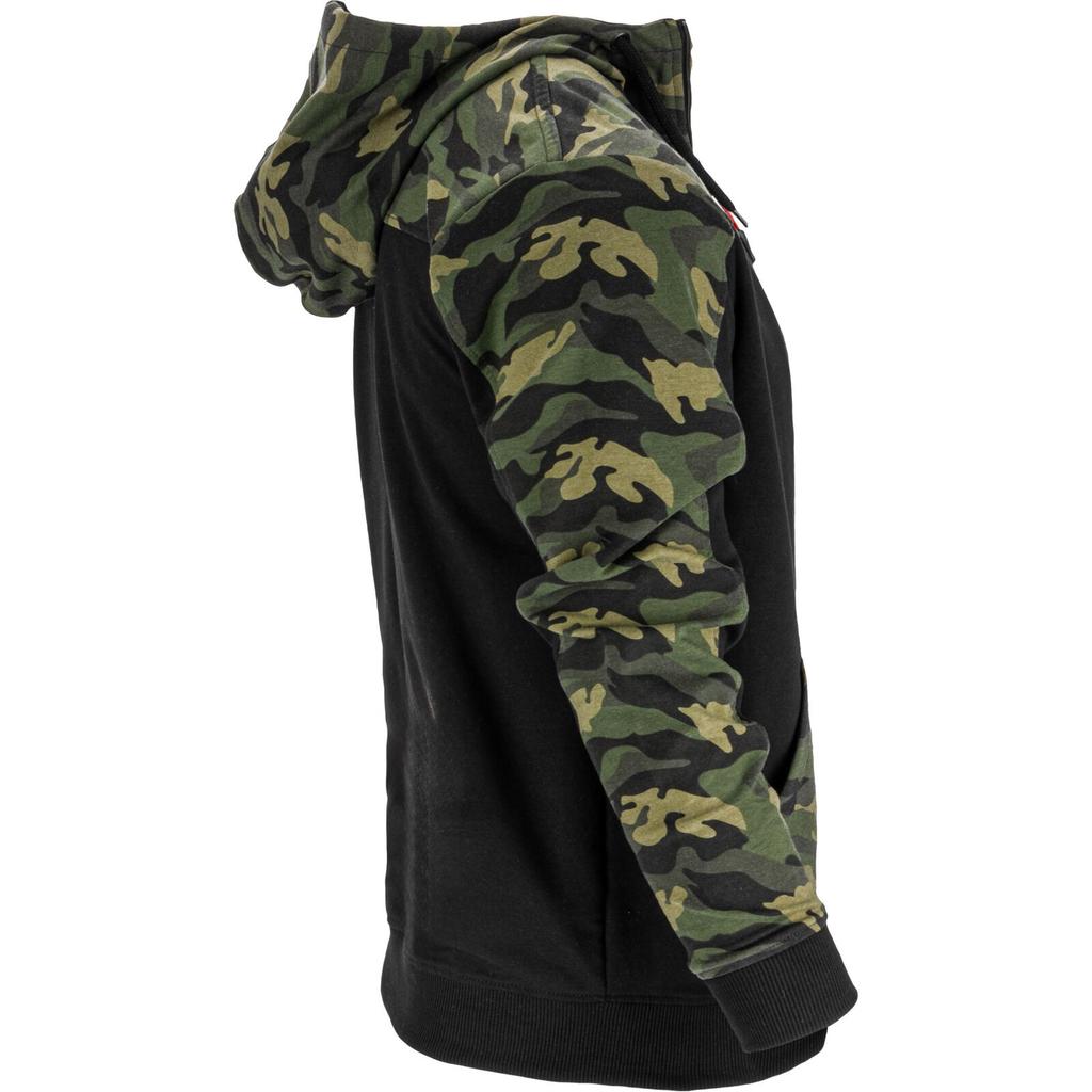 Hooded Sweatshirt with Zipper, Green-Black, "", Ce, Lahti