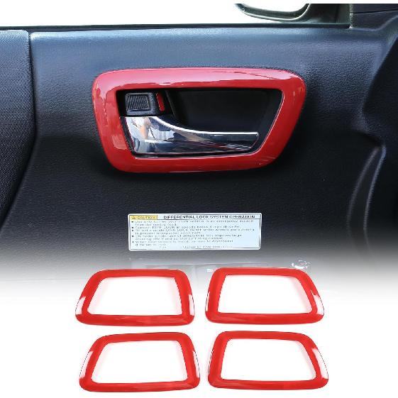 

LLKUANG for Toyota Tacoma 2016-2020 Pickup SUV Car ABS Red Interior Central Control Decoration/Protection Panel Trim,Interior Modified Accessories