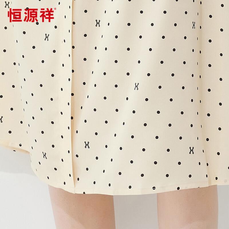 Hengyuanxiang Mulberry Silk Printed Midi Dress