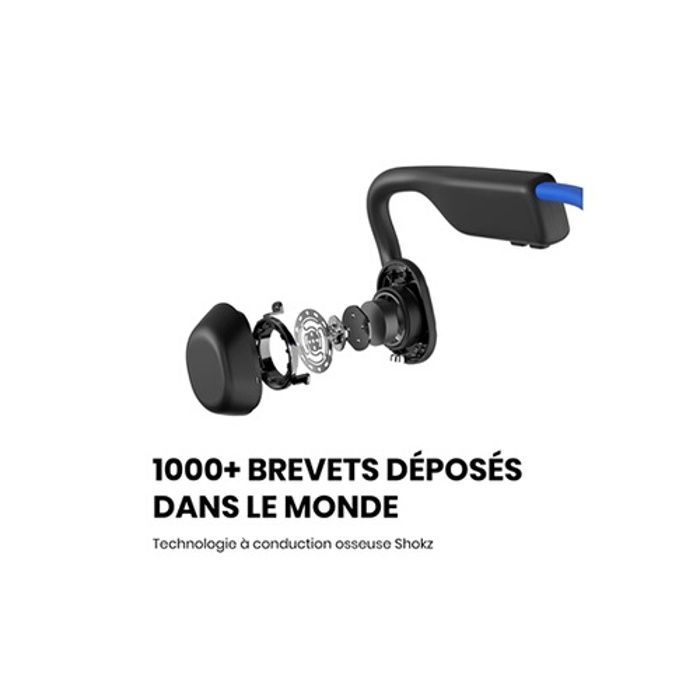 Bone Conduction Headset - Shokz - Openmove - Bluetooth - Wireless - Blue Elevation