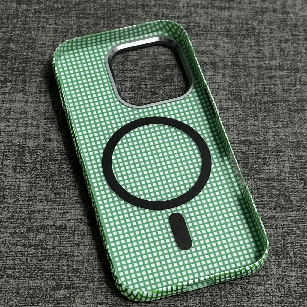 Anwendbar auf IPhone16promax Geprüfte Kunststoff Leder Magnetische Handyhülle Apple 15 Metallrahmen Ultradünne Schutzhülle