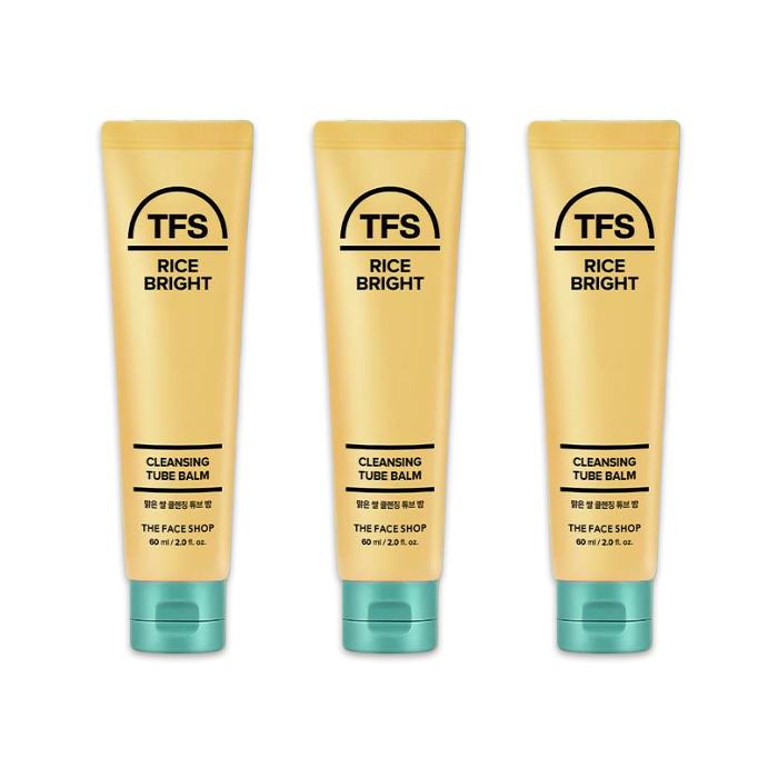 THE FACE SHOP Rice Bright Cleansing  Gel Foam / Foam Cleanser / Tube Balm / Cleansing Water / Cleansing Oil (20 Options) - DAISO