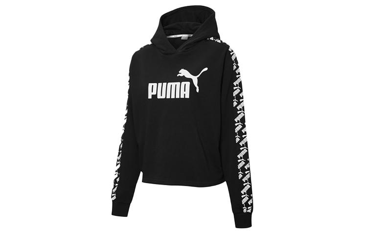 PUMA Sweatshirts Women s Black Hooded Moderate Regular 583808-01 S