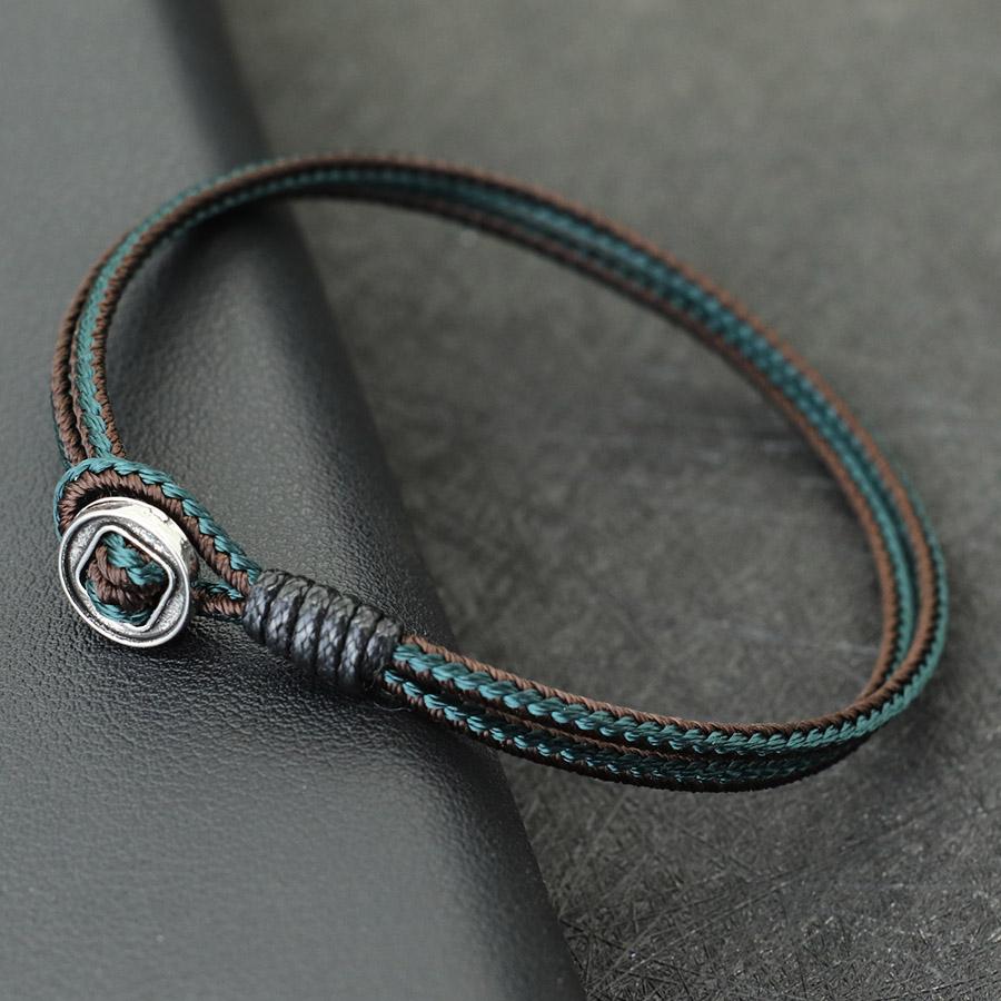 

Unique Fashion Men Bracelet With A Grade String Handmade Braided Lucky Cord Chain Braslet Leisure Versatile Accessories Homme