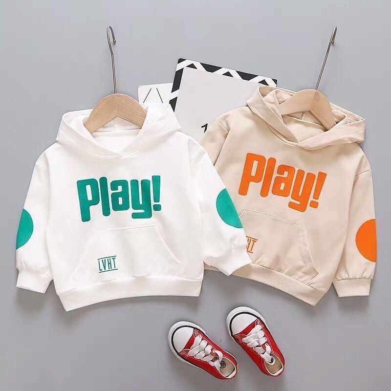 Kids Spring Autumn Hoodie Boys Girls Long Sleeve Pullover Casual Top For Toddler And Children
