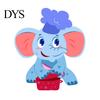 Decorative Party Scene Accents Cute Elephant Switch Sticker, PVC Waterproof Light Decal, Protective Cover for Safe Electrical Surround Stickers