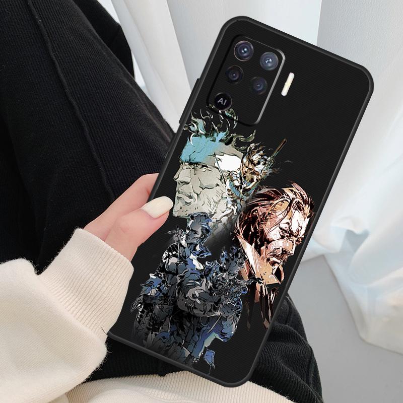 Metal Gear Solid Case For Oppo A17 A57 A77 A40 A78 A54 A74 A94 A76 A16 A96 A18 A60 A80 A38 A58 A98 A15 A5 Pro