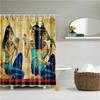 African Style Portrait National Style Bathroom Shower Curtains Frabic Waterproof Polyester Bath Curtain With Hooks