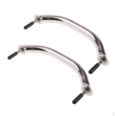 2X Durable 316 Stainless Steel 8 Inch Boat Polished Grab Handle Handrail