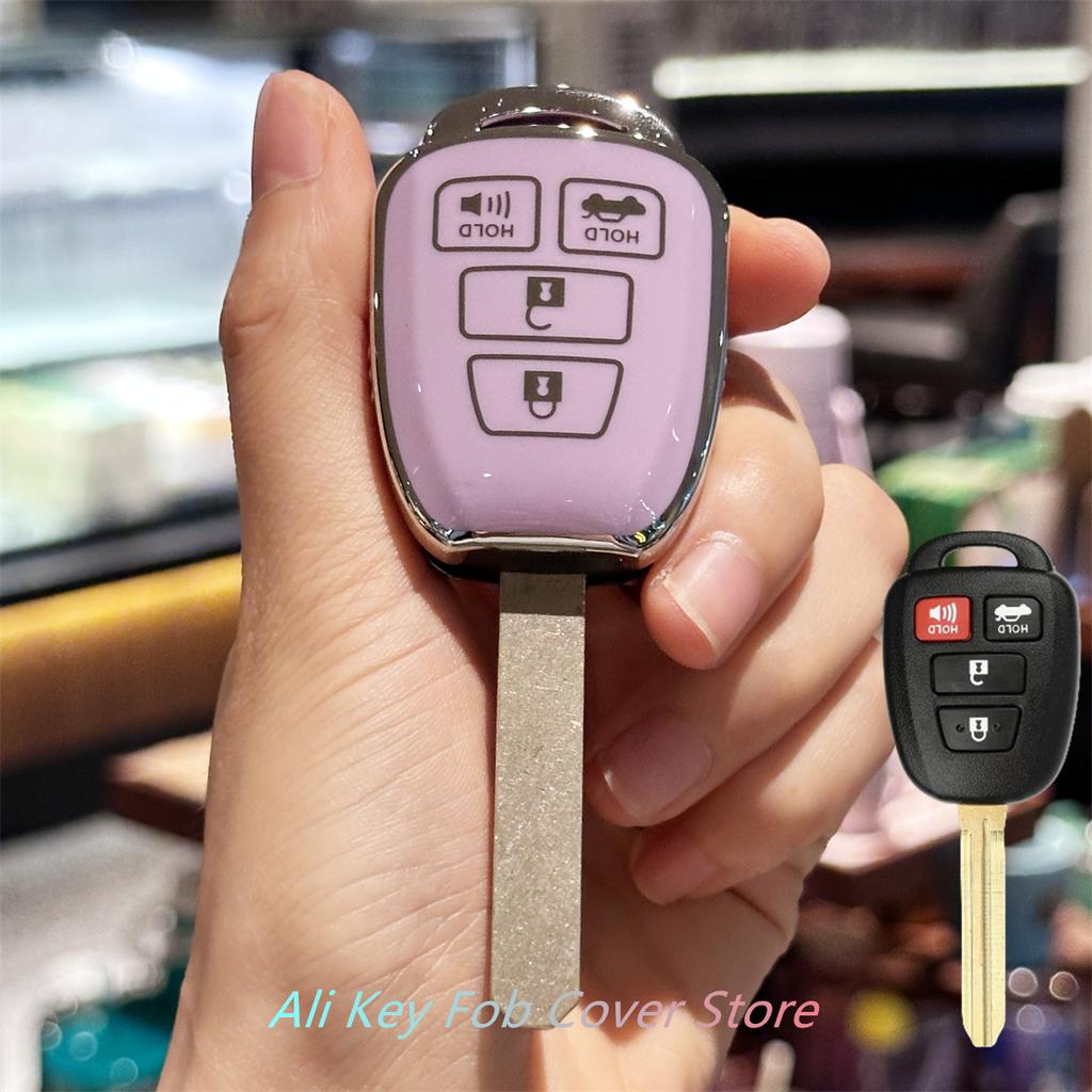Key Fob Cover with Keychain Lanyard for Toyota Corolla 2014 2015 2016 2017 2018 2019 Camry 2014-2017 Tacoma 2016-2018