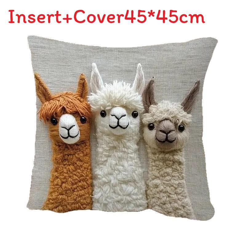 Animal Series Polyester Throw Pillow Cover For Living Room Decor