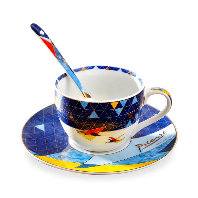 Picasso Flying Fine Porcelain Coffee Cup and Saucer Set