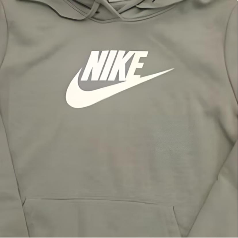 Nike Ležérna priedušná mikina s veľkým logom s písmenom Dámske mikiny Zelená DQ5776-370