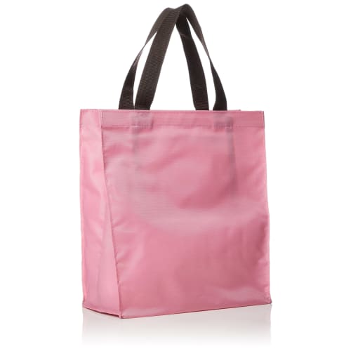 Wally Shopping Bag, Square Lunch Bag, 3L12-01, Pink x Brown