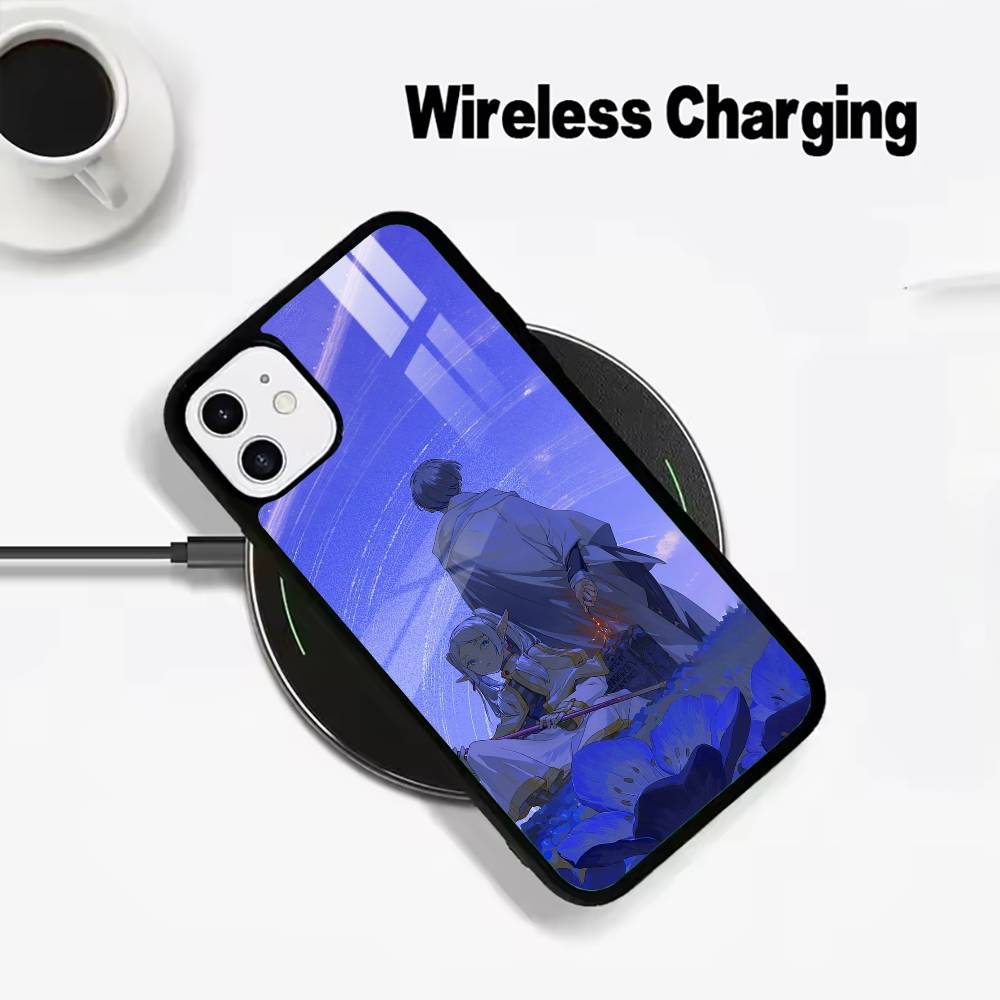 B-Beyond Journey F-Frieren And Fern Wireless charging phone case compatible with iPhone 17/16/15/14/13/12/11