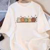 Adorable Five Pastel Cats T-Shirt Cute Kawaii Kittens Graphic Tee Casual Crewneck Top Tshirt for Men Women