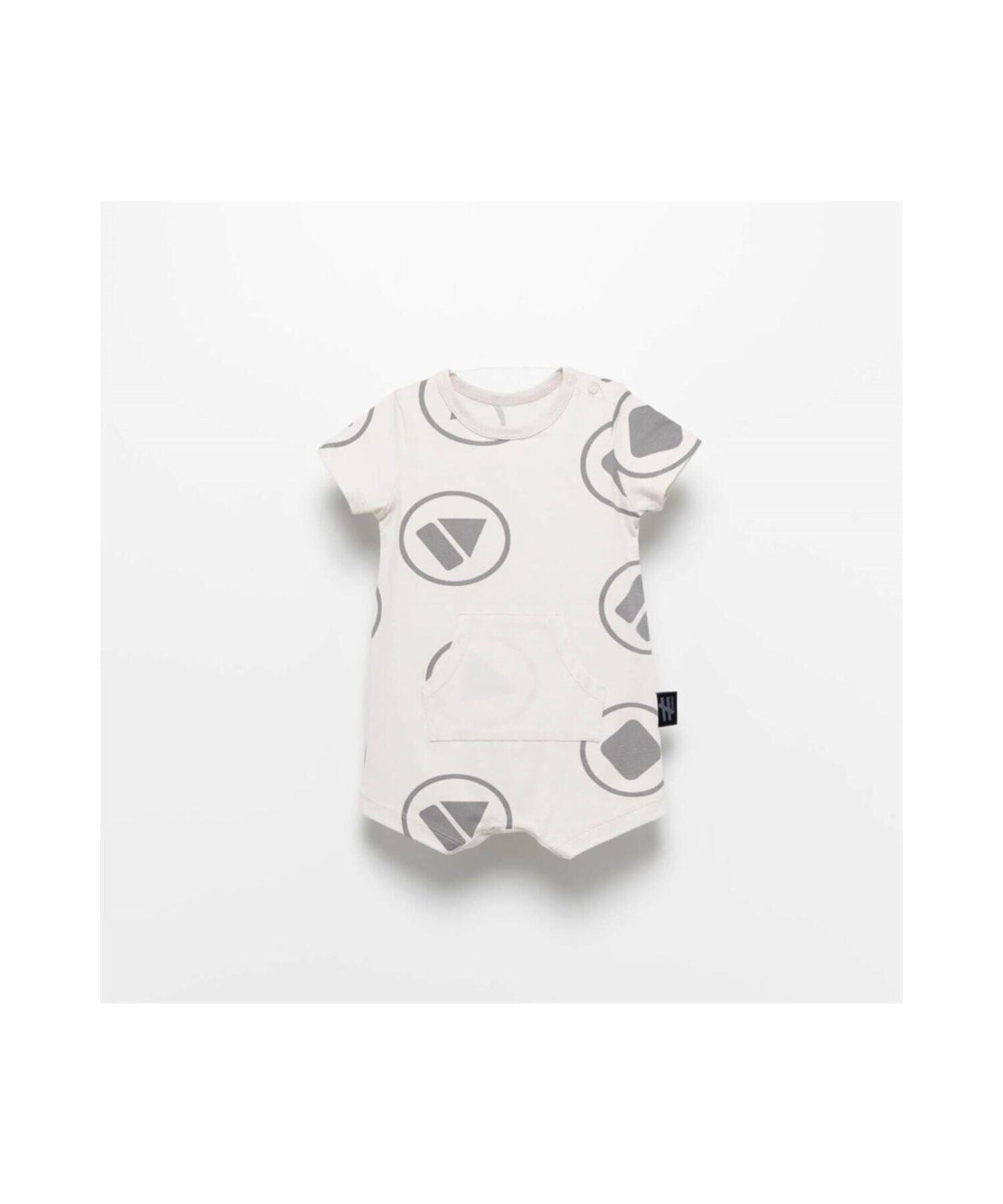 

Moinoi Kangaroo Pocket Gray Baby Summer Shorts Jumpsuit Miniropa