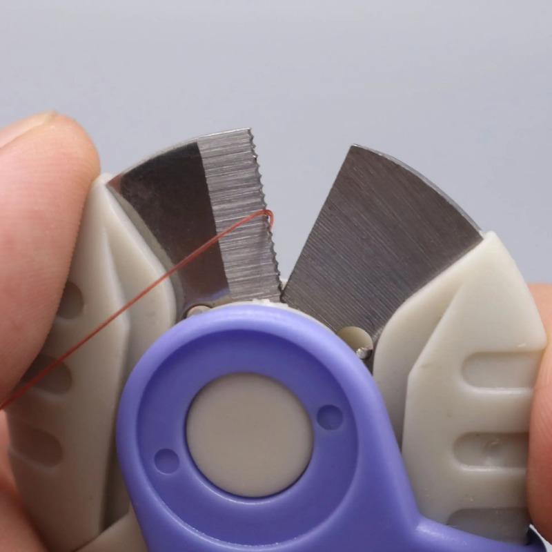 Mini Edelstahl Scharf Rund PE Angelschnur Schneider Outdoor Wandern Angeln Werkzeug Taschenscheren Zum Schnur Schneiden