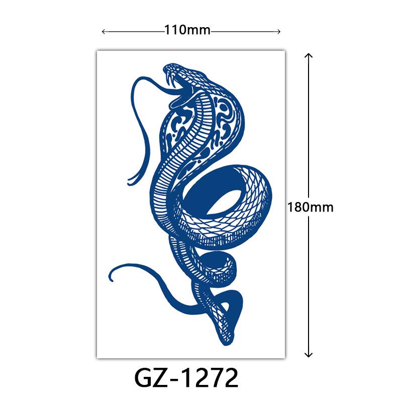 Herbal Tattoo Stickers, Juice Tattoo Stickers, Semi-Permanent English Letter Tattoo Stickers Tattoo
