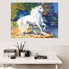 DIY 5D Diamond Cross Stitch "unicorn By The Lake" Square / Round Diamond Embroidery Mosaic Art Home Decoration