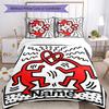 3pcs Custom Name Untitled Dance Bedding Set Duvet Cover Closure Includes 1 Duvet Cover & 2 Pillowcases for All Seasons Bedroom Decor