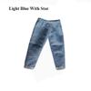 Handmake Jeans Pants Casual Wear Cute Trousers Flip Up Denim Pants for Blythe ob24 Dolls